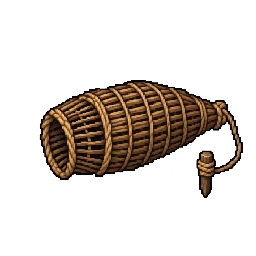 Woven freshwater fish trap